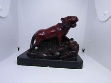 Chinese red carved Tiger