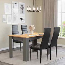 Wooden Dining Table Set With 4