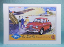 RILEY One Point Five / 1.5 - GREETING CARD - Classic Car Memorabilia - Blank