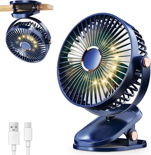 Portable clip fan usb - on,