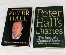 2 Book Bundle Peter Hall Biography Diaries John Goodwin Hardback Books Job Lot
