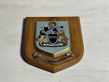 Institute of British Photographers Mess Plaque Shield Vintage Wooden Britain