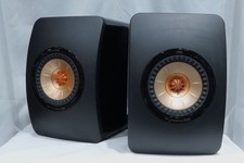 KEF LS50 Speaker System Bookshelf Audio Pair Works Tested Japan JN02 8.0/PC
