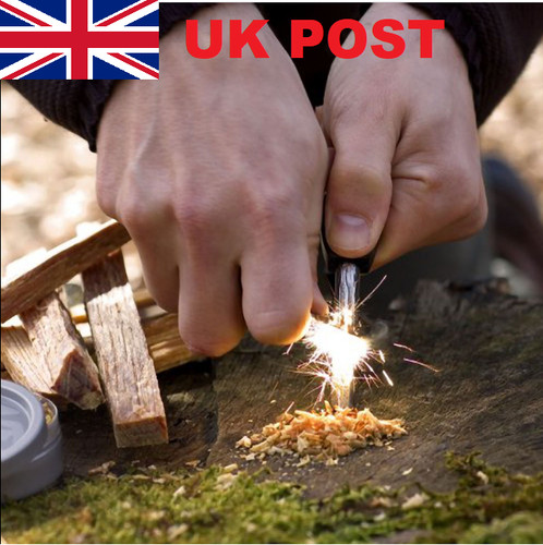 Survival fire steel flint - steel,