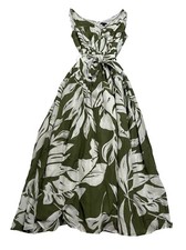 Ann Taylor Palm Belted Flare