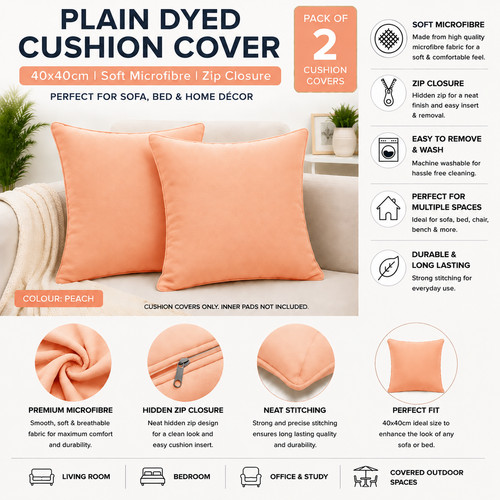Plain dyed cushion cover - plain,