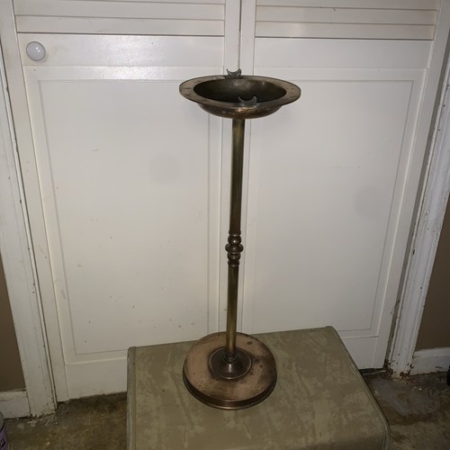 Antique brass floor smoking - floor,