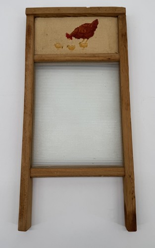 Vintage glass washboard - vintage,