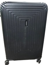 Branded D'Lite Spinner Suitcase Black Hard Shell With Wheels Large Capacity 75cm