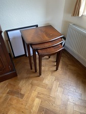 Mahogany Nest of Tables Set of 3
