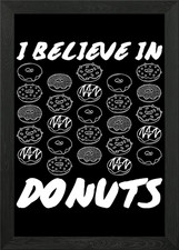 Donuts Framed Wall Art Poster
