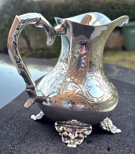 Antique fine silver plate - antique,
