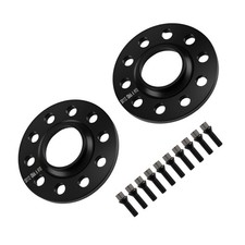 10mm 5x112 black wheel spacers - 10mm,