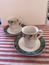 Marks & Spencer St Michael Millbrook     Coffee Cup  & Saucer -  demi Tasse x 2