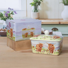 Highland cow fine china - cow,
