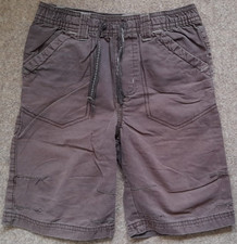 Boys Cotton Shorts Brown Elasticated Waist Age 5-6 Years From Primark