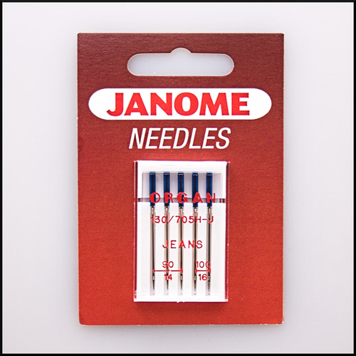 Janome sewing machine - machine, jeans