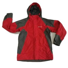 Red Sprayway Waterproof Coat Santiago Hydro-Dry Jacket Zip Hoodie Small 
