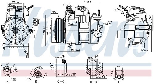 Compressor air conditioning - air,