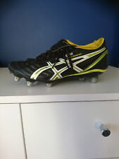 ASICS WARNO LEATHER RUGBY BOOTS UK 7.5 US 8.5 EU 42 CHANGEABLE METAL STUD