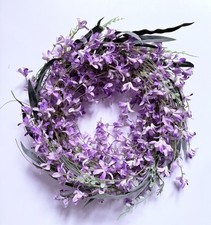 Artificial Lilac Flower Decorative Wreath. Never Been Used.