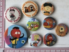 9x VTg Og Magic Roundabout Pin Badges 1970's BBC Childrens Television Animation