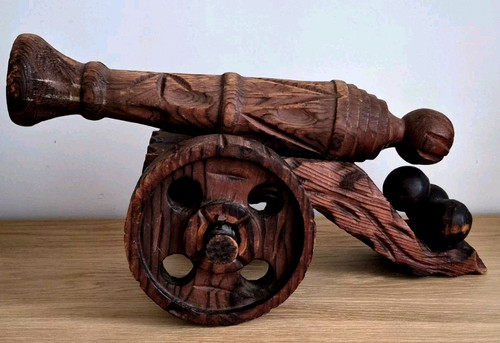 Large hand carved wooden - carved,