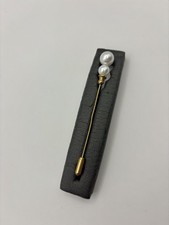 Hat Pin with Double (faux) Pearl 