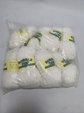 Sheena Anne DK Bobble Top Yarn / Wool 35210 White Shade 010 -8 x 50g Balls NEW
