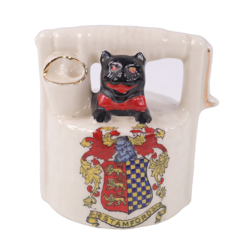 Antique stamford black cat - antique,
