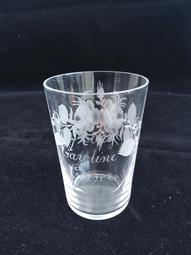 Victorian glass tumbler superb - glass, tumbler,superb