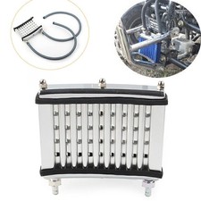 Silver Oil Cooler Cooling Radiator Fit 125cc 140cc 150cc Motor Dirt Pit Bike ATV