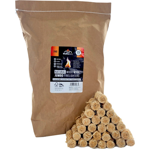 2kg wood wool firelighters - 2kg,