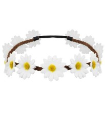Ladies Hippy Daisy Flower Headband