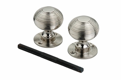 Polished nickel beehive door - nickel,