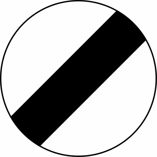 National speed limit applies