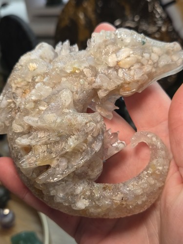 Flower agate crystal - agate, dragon