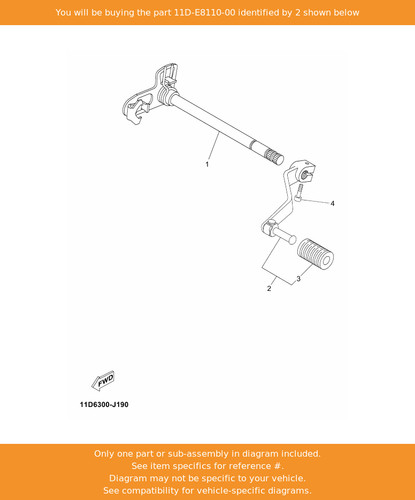Yamaha shift pedal assy - yamaha,