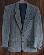 Harris Tweed JACKET 38R blue