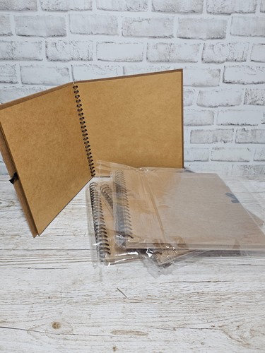 Spiral bound kraft scrapbook - bound,