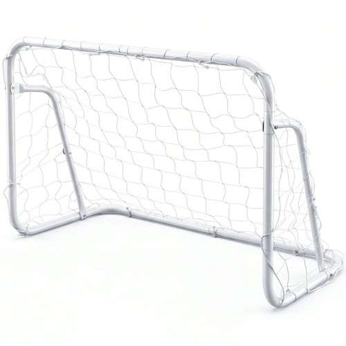 White kids soccer goal - white,