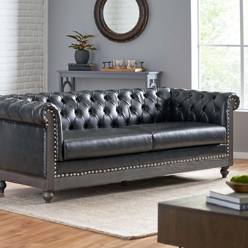 Retro chesterfield seater - pu,
