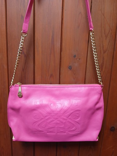 Biba hot pink embossed logo - embossed,
