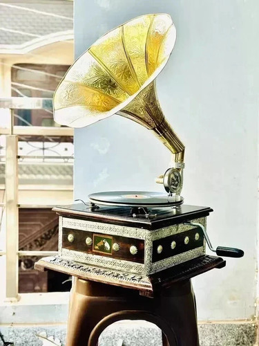 Vintage gramophone player - vintage,