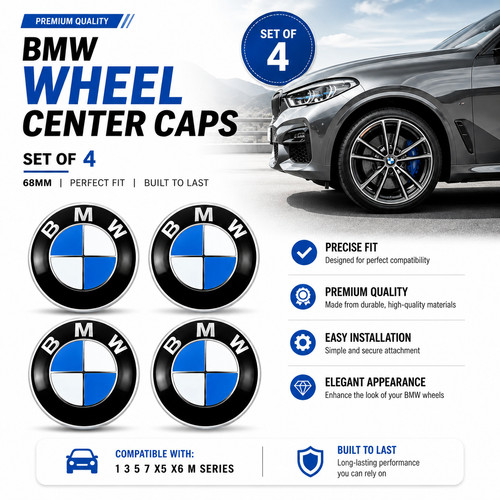 Bmw wheel centre caps 68mm - bmw,