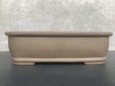 Quality Slip Glazed Rectangular Bonsai Pot.