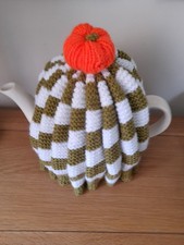 Hand Knitted  tea cosy  Green