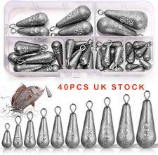 40 Pack Fishing Weights Drop