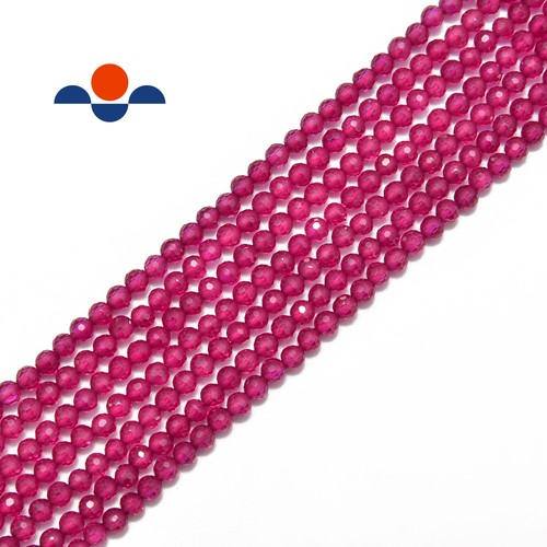 Natural ruby faceted round - natural,