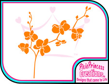 Flower E Orchid Vinyl Sticker